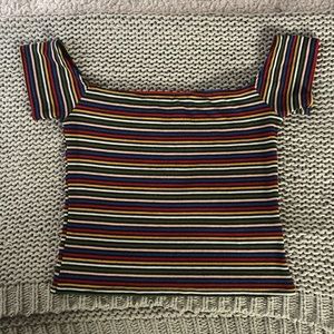 Urban outfitters over the shoulder crop top